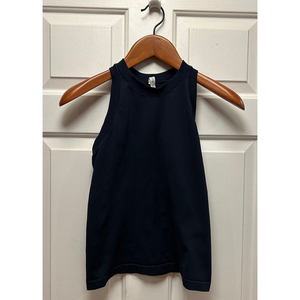 Athleta Navy Blue Momentum Seamless Workout Tank Top, Size M